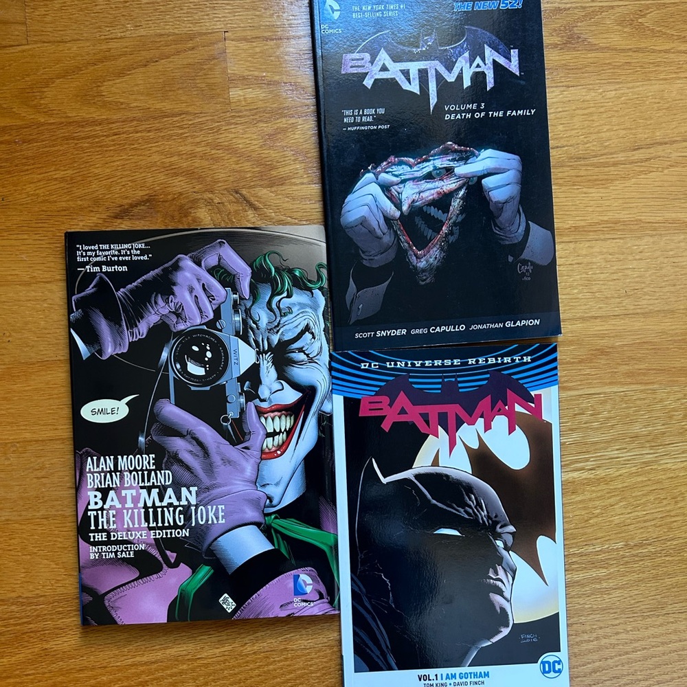 Batman DC Comic Graphic Novels set of 3